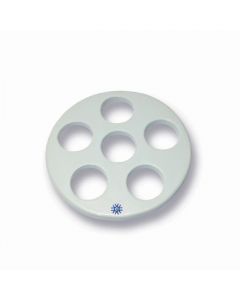 United Scientific Supply Porcelain Desiccator Plate With Large Holes, 140Mm Dia; USS-JDP140